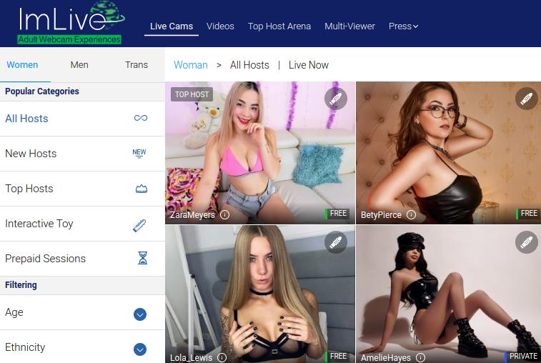 ImLive Cam-sites