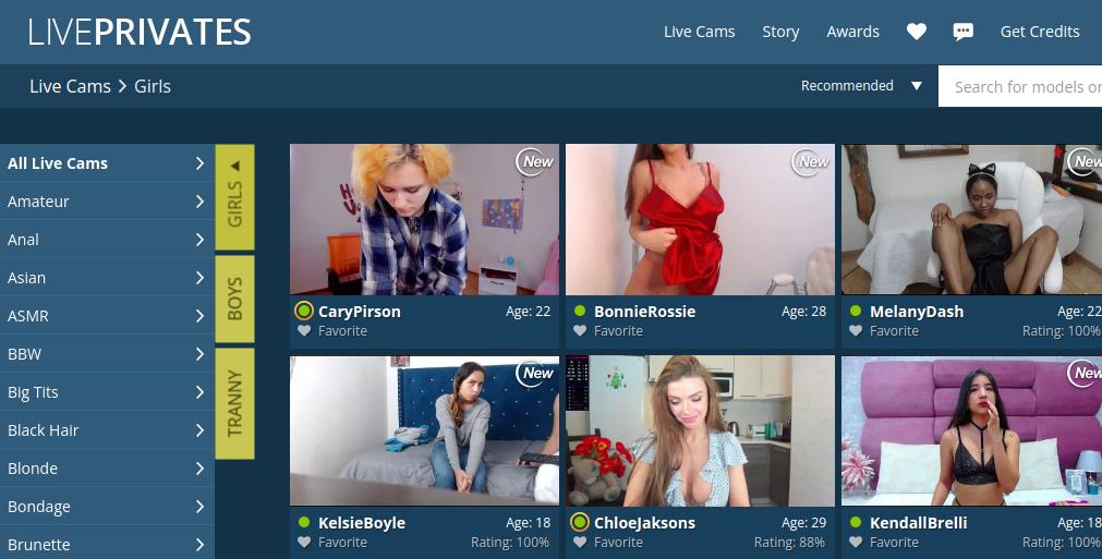 LivePrivates Met Cam Girls