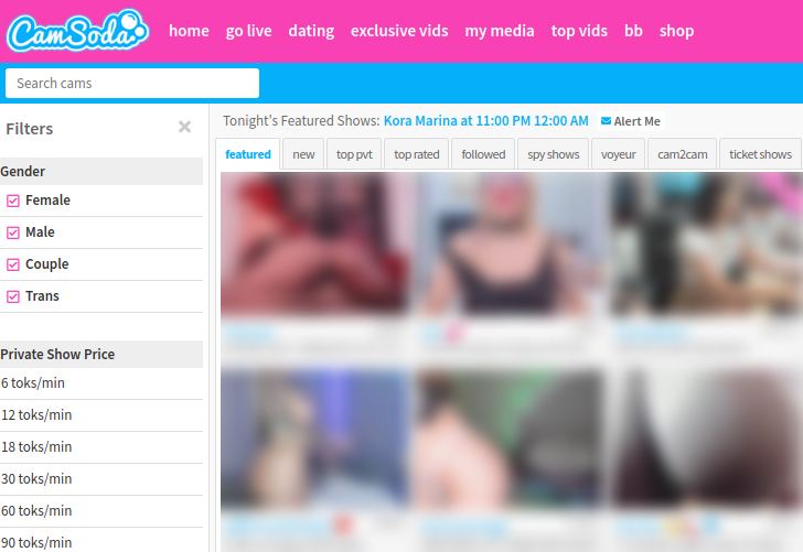 CamSoda Met Cammeisjes