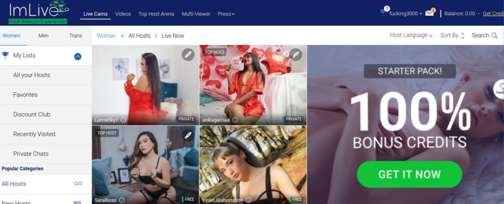 ImLive Cam-sites