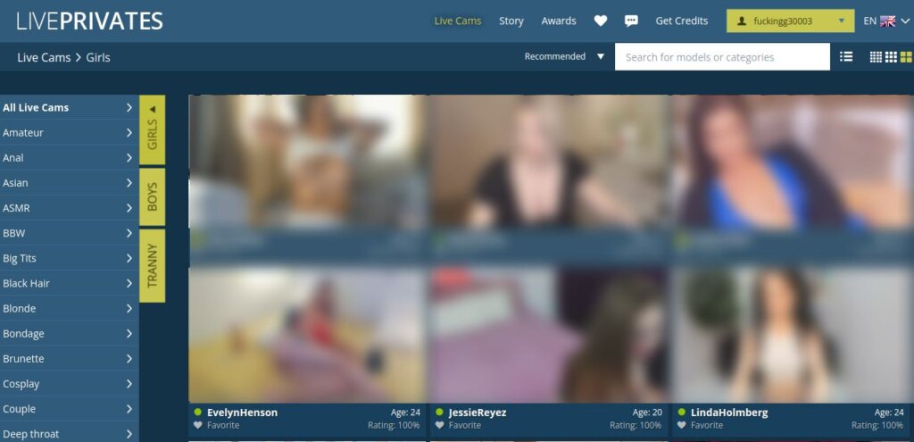 LivePrivates live cams voor volwassenen